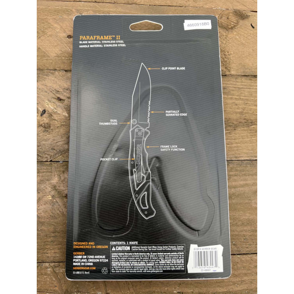 Image Couteau GERBER Paraframe II 48447 - 13328 - Kodiak Store