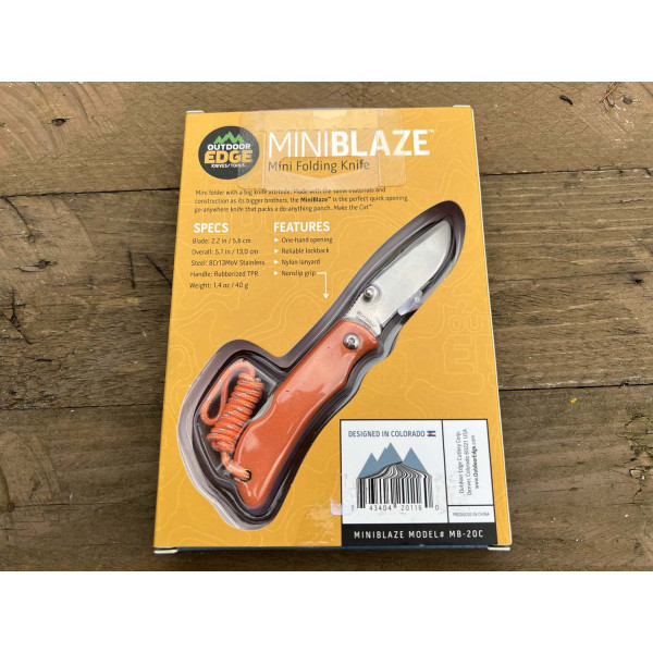 Image Couteau OUTDOOR EDGE Mini Blaze MB20C - 13369 - Kodiak Store