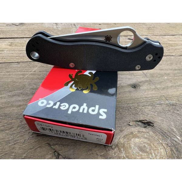 Image Couteau Spyderco Paramilitary 2 C81GP2 - 13460 - Kodiak Store