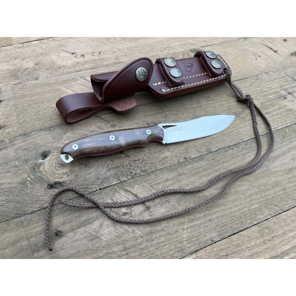 Image Couteau CUDEMAN Ness Wolf 208-G avec étui en cuir - 13660 - Kodiak Store