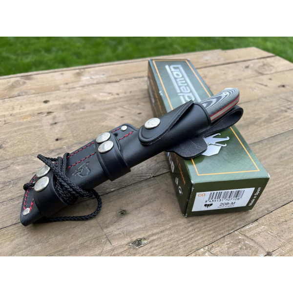 Image Couteau CUDEMAN Ness Wolf 208-M avec étui en cuir - 13665 - Kodiak Store