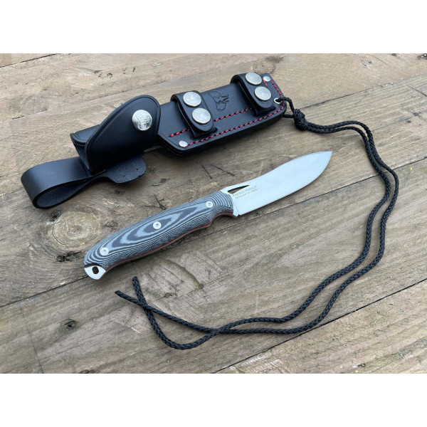 Image Couteau CUDEMAN Ness Wolf 208-M avec étui en cuir - 13667 - Kodiak Store