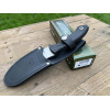 CUDEMAN Nesmuk 111-H Knife: Stainless Sharp Edge for Hunters - With Leather Sheath