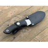 CUDEMAN Nesmuk 111-H Knife: Stainless Sharp Edge for Hunters - With Leather Sheath