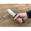 CUDEMAN Nesmuk 111-H Knife: Stainless Sharp Edge for Hunters - With Leather Sheath