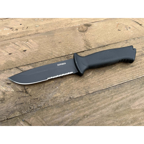 Image Couteau GERBER Prodigy Black 01121 avec étui Kydex - 13755 - Kodiak Store