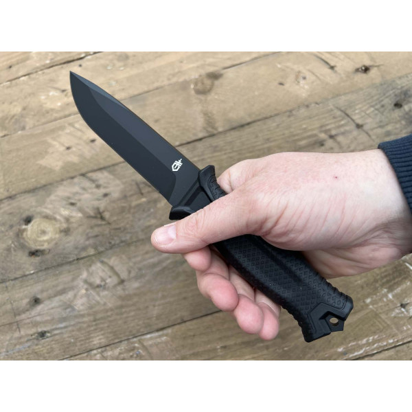 Image Couteau GERBER Strongarm 1038 Black avec étui - 13766 - Kodiak Store