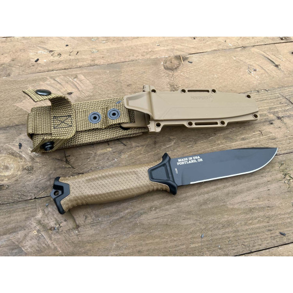 Image Couteau GERBER Strongarm 1058 Coyote avec étui - 13784 - Kodiak Store