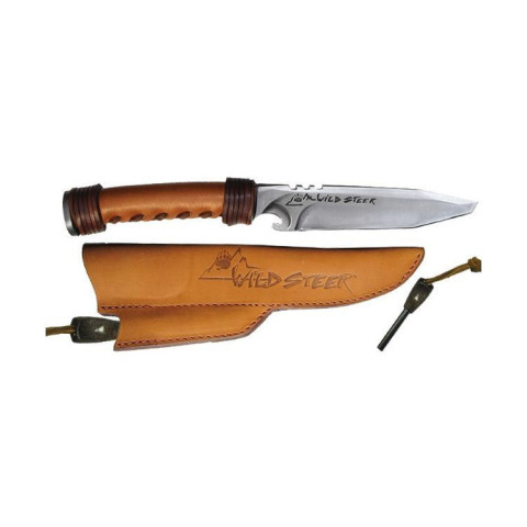 Image Couteau Wildsteer gold avec allume feu WILD0101P - 13887 - Kodiak Store