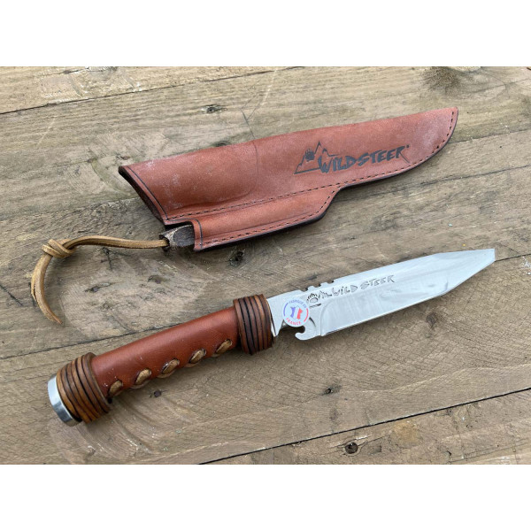 Image Couteau Wildsteer Brown avec allume feu WILD0102P - 13891 - Kodiak Store