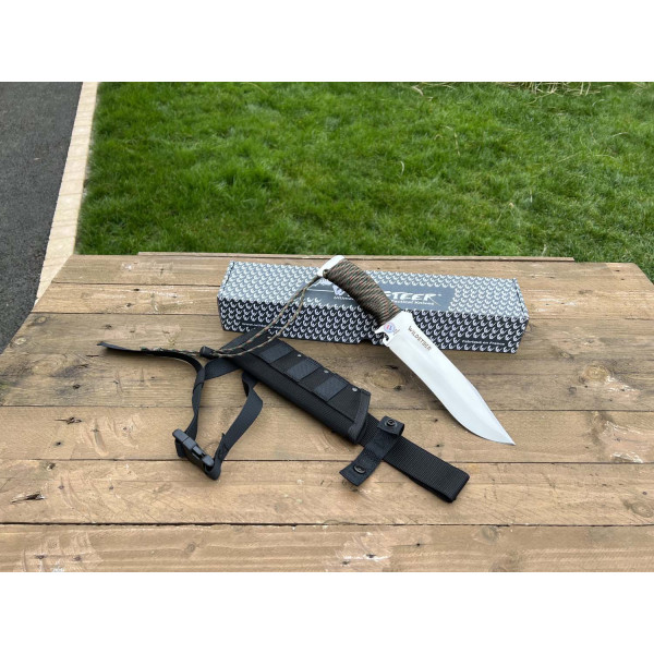 Image Couteau WILDSTEER TX Bowie Woodland Camo TXB0116 - 13991 - Kodiak Store