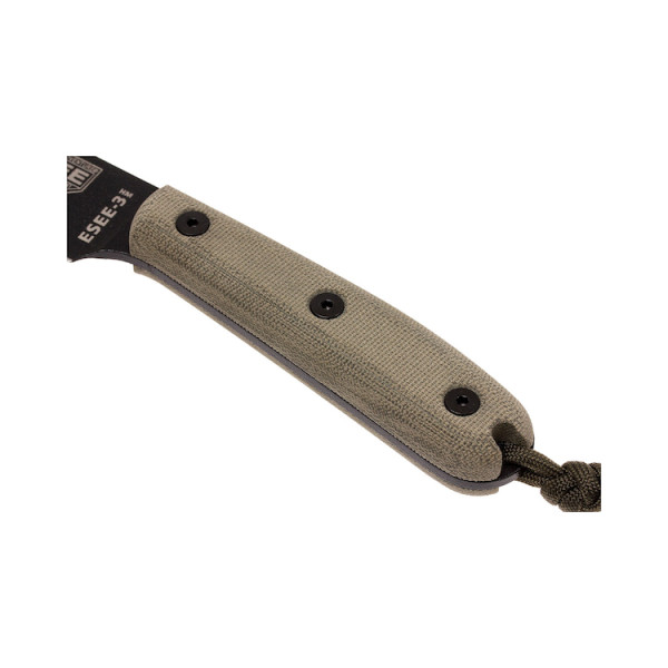 Image Couteau ESEE Model 3 HM avec étui en cuir - 14121 - Kodiak Store