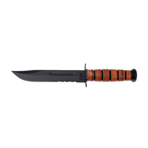 Image Couteau KA-BAR USMC 1218 avec étui cuir - 14198 - Kodiak Store