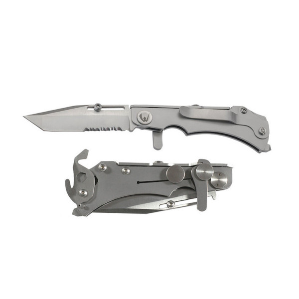 Image Couteau WILDSTEER W Pocket WPO02 Tranchant Mixte - 14267 - Kodiak Store