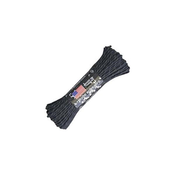 Image Paracorde ATWOOD ROPE Paracord 550 type III Black - 14452 - Kodiak Store