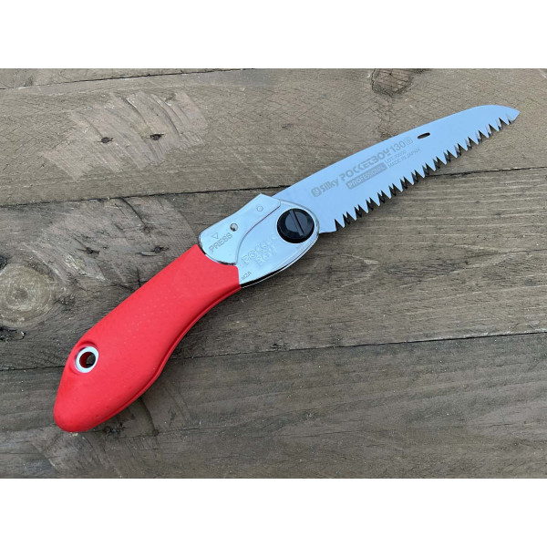 Image Scie pliante SILKY POCKETBOY 130 manche rouge - 14709 - Kodiak Store