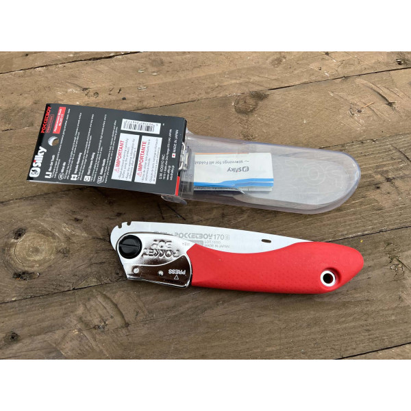 Image Scie pliante SILKY POCKETBOY 170 manche rouge - 14715 - Kodiak Store