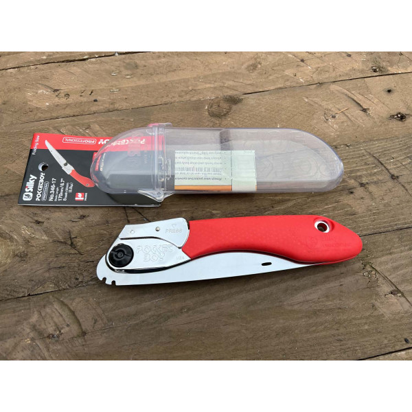 Image Scie pliante SILKY POCKETBOY 170 manche rouge - 14716 - Kodiak Store