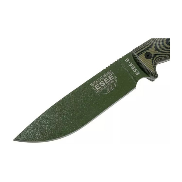 Image Couteau ESEE Model 6 OD Green avec étui kydex - 14875 - Kodiak Store