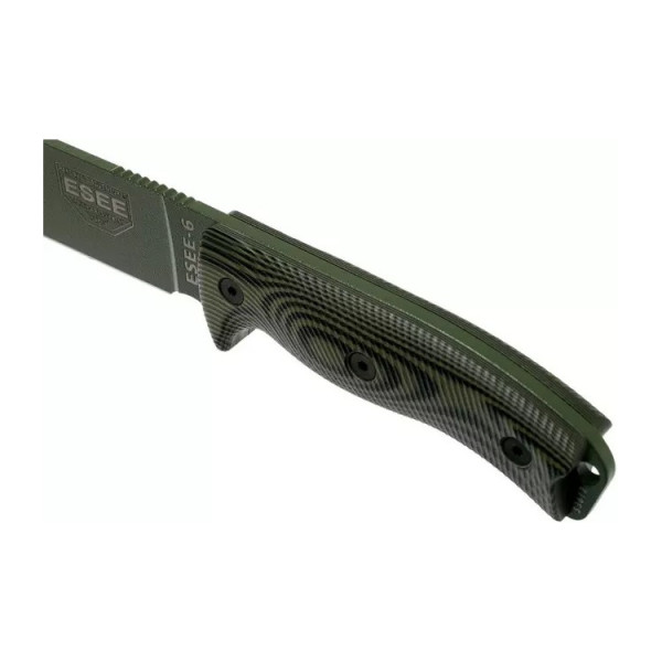 Image Couteau ESEE Model 6 OD Green avec étui kydex - 14876 - Kodiak Store