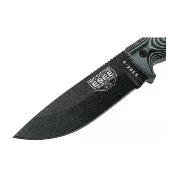 Image Couteau ESEE Model 5 Black Grey 3D avec étui Kydex - 14887 - Kodiak Store