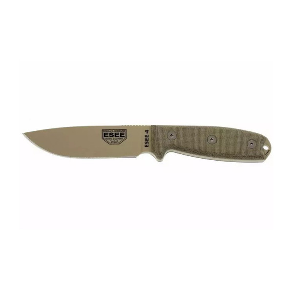 Image Couteau ESEE Model 4 Desert Tan Micarta étui Kydex - 14891 - Kodiak Store