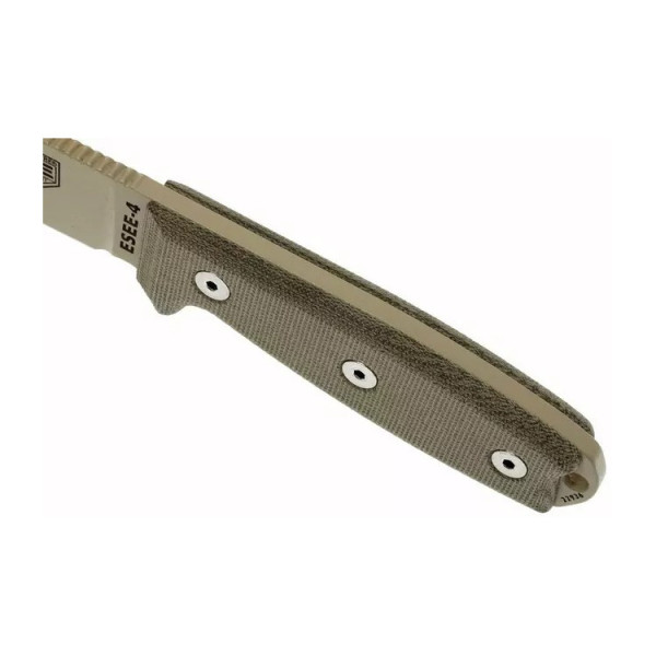 Image Couteau ESEE Model 4 Desert Tan Micarta étui Kydex - 14893 - Kodiak Store