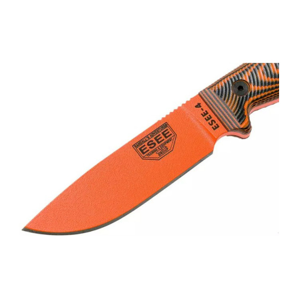 Image Couteau ESEE Model 4 Orange 3D avec étui Kydex - 14898 - Kodiak Store