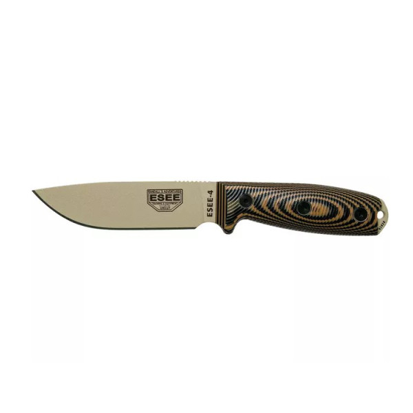 Image Couteau ESEE Model 4 Desert Tan 3D étui Kydex - 14914 - Kodiak Store