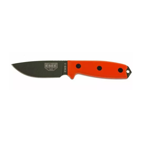 Image Couteau ESEE Model 3 avec manche orange sans étui - 14926 - Kodiak Store