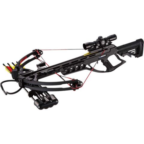 Image Arbalète Mankung XB55 Hercules 185 LBS 370 FPS + Lunette de visée 4x32 + carquois - 15374 - Kodiak Store
