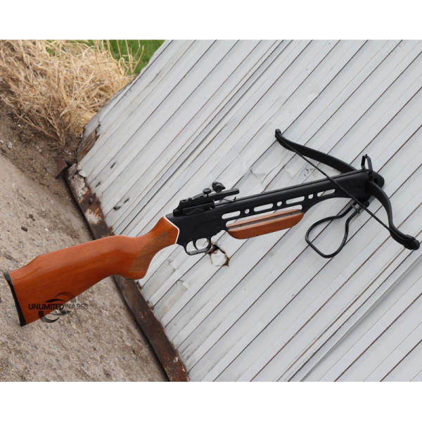 Image Arbalète Mankung avec crosse 150 LBS - 15424 - Kodiak Store