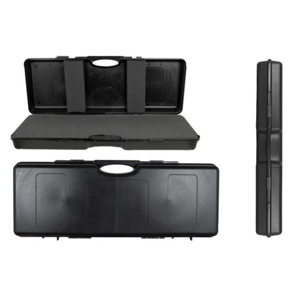 Image Mallette de transport noire en ABS 85x30x13 cm avec mousse à découper - 15572 - Kodiak Store