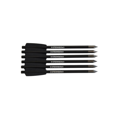 Image Pack de 6 traits Bodkin 16cm en aluminium pour Steambow Stinger AR-6 - 16032 - Kodiak Store