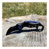 Image Couteau de poche Haller Carambit avec petit cercle bleu - 16135 - Kodiak Store