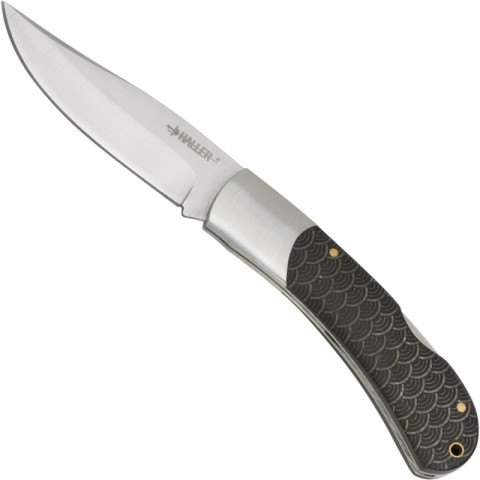Image Couteau de poche Haller avec manche en bois de pakka à motifs - 16148 - Kodiak Store