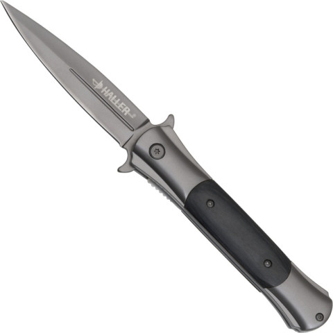 Image Couteau de poche Stiletto Haller avec manche en bois de pakka - 16176 - Kodiak Store
