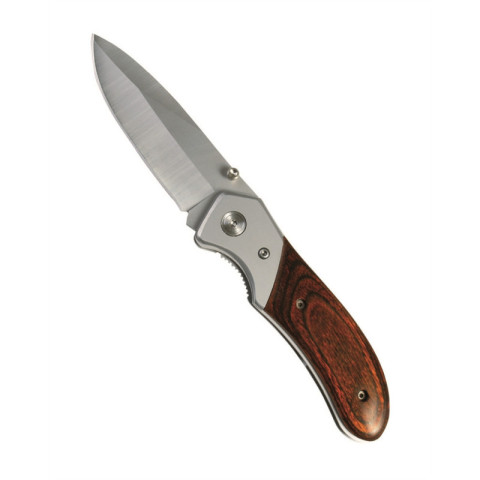 Image Couteau de poche one-hand avec manche en bois - 16252 - Kodiak Store