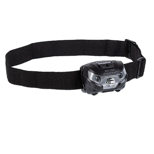 Image Lampe frontale Mil-Tec® (CREE XPE) noire - 16285 - Kodiak Store
