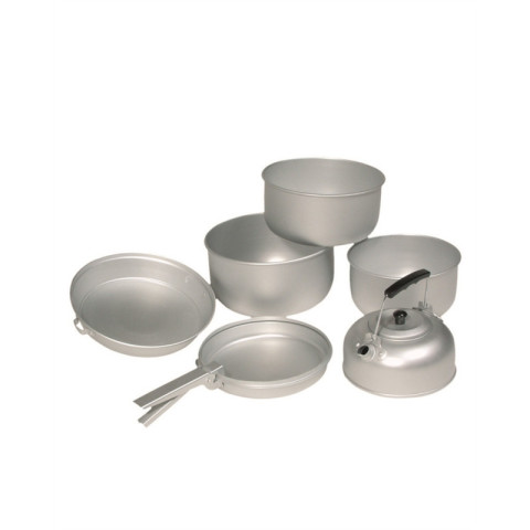 Image Set de cuisine en aluminium (3 casseroles, poêle, théière) - 16343 - Kodiak Store