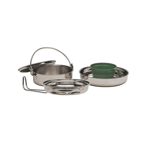 Image Set de gamelles de cuisine en acier inoxydable pour 1 personne - 16344 - Kodiak Store