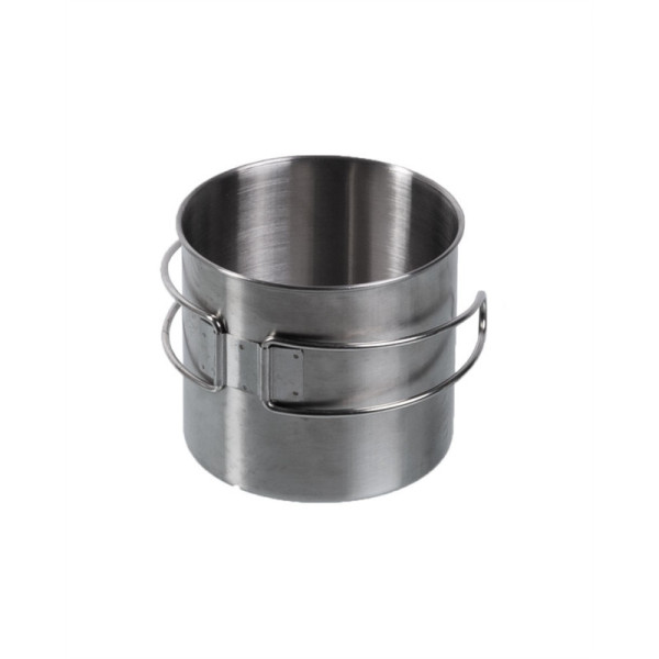 Image Tasse en acier inoxydable avec anse en fil métallique - 16349 - Kodiak Store