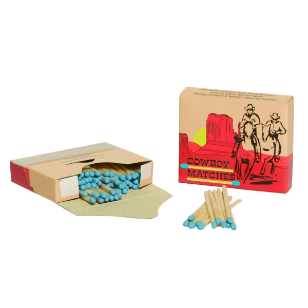Image Boîte de 100 Allumettes Cowboy à gratter sur tous supports - 16420 - Kodiak Store
