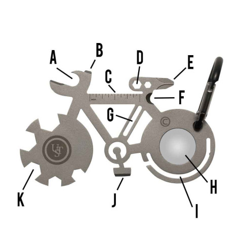 Image Carte de survie multifonction Vélo - 16461 - Kodiak Store