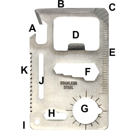Image Carte multifonction de survie - 16463 - Kodiak Store