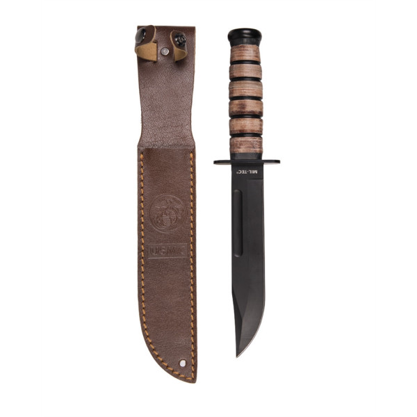 Image Couteau de combat USMC avec étui en cuir - 16525 - Kodiak Store