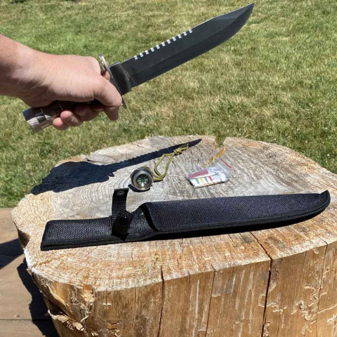 Image Couteau de survie avec étui en nylon - 16573 - Kodiak Store