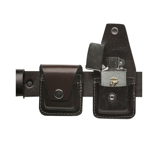 Image Etui pour briquet tempête en cuir noir - 16637 - Kodiak Store