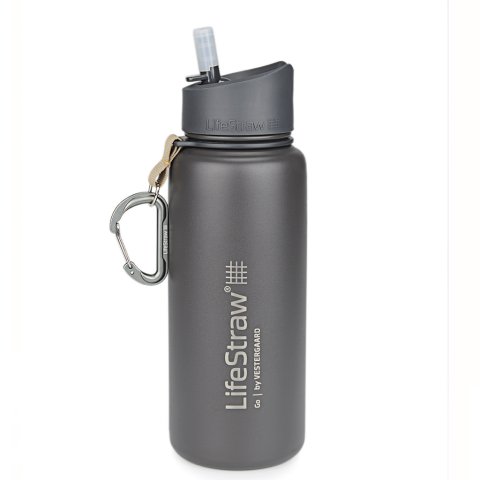 Image Gourde avec paille de filtration intégrée  Lifestraw GO 2 Stages 0,7L - 16644 - Kodiak Store