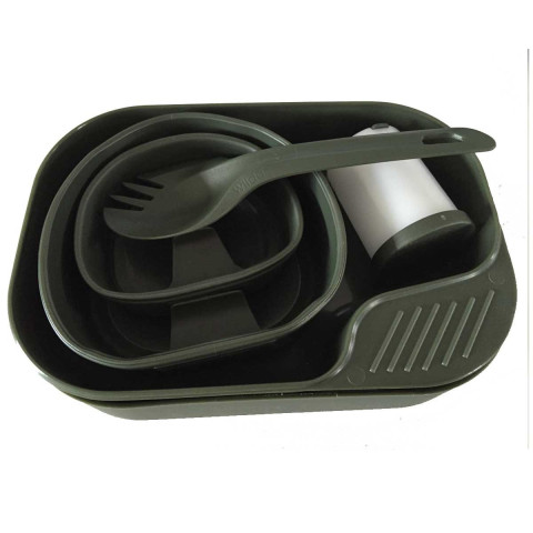 Image Kit Assiettes/Couverts Campeur 7 pièces - 16685 - Kodiak Store
